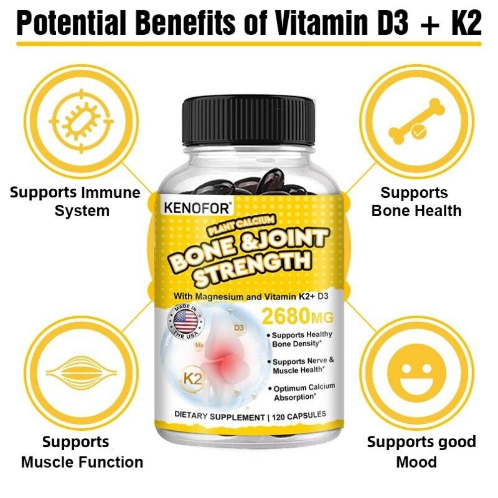 Glucosamine Chondroitin With Vitamin D3 & K2 Joint Support 2680mg 120 Capsules