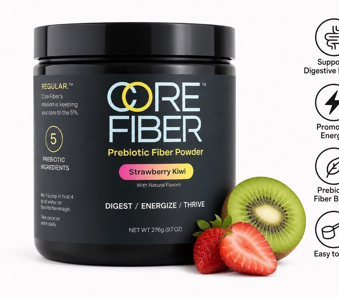 Core Fiber Prebiotic Fiber Powder Digestive & Energy Support Easy Mix 9.7 oz