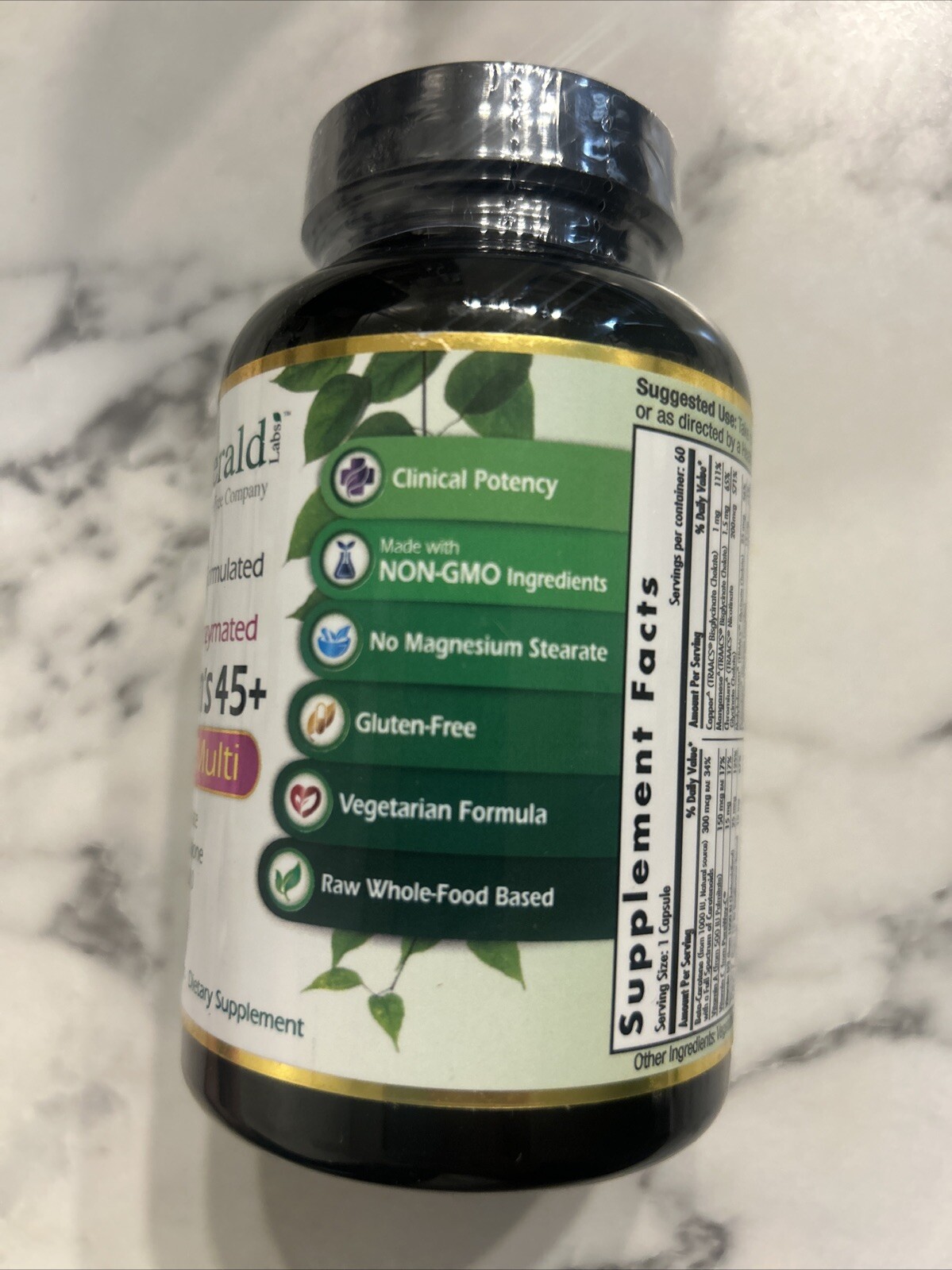 Emerald Labs Women’s 45+ 1-Daily Multi – with Coenzymated Exp/12/26
