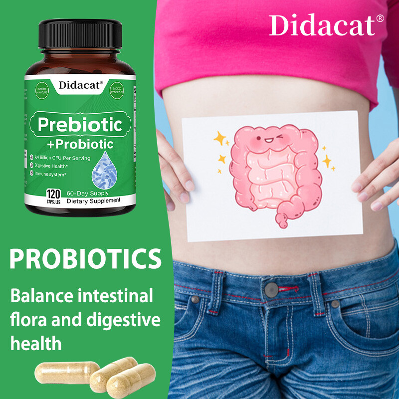 Prebiotic & Probiotic 4.4 Billion CFU Digestive & Immune Health Capsules