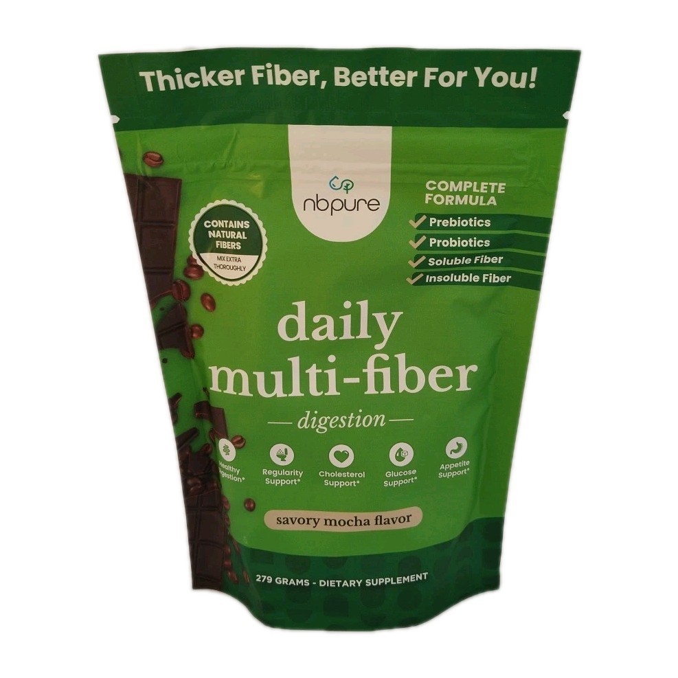 NBPure Nb Pure Daily Multi Fiber Digestion Savory Mocha 279 grams EXP 06/2026
