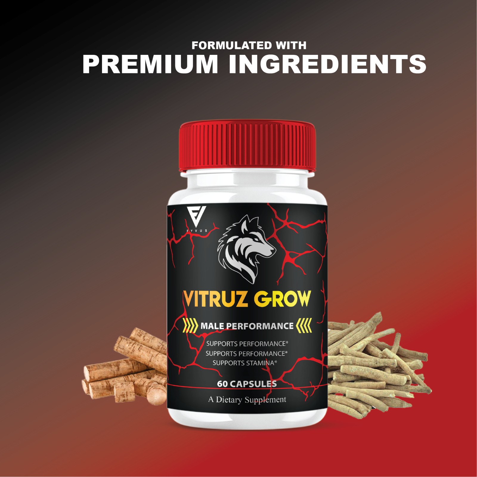 (2 Pack) Vitruz Grow Supplement, VitruzGrow Max Strength Capsules (120 Capsules)