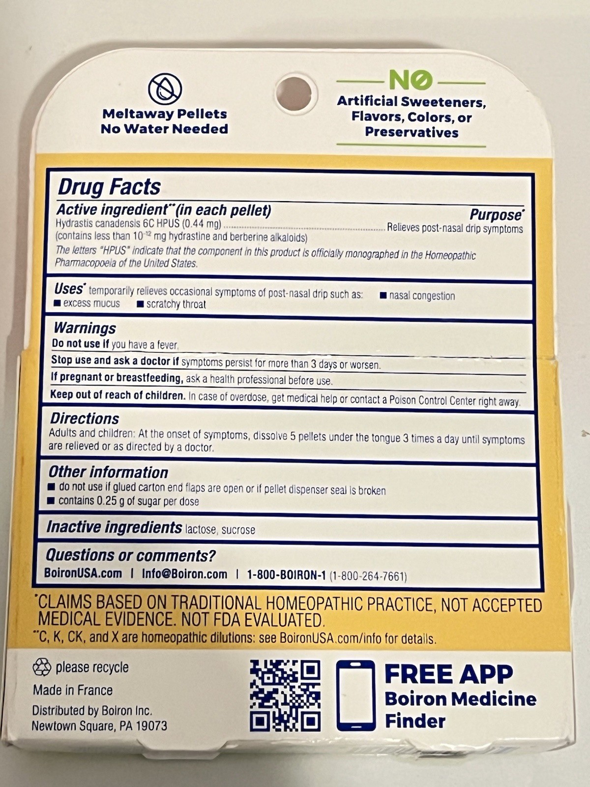 Hydrastis Meltaway Pellets Homeopathic 3 Tubes 80 Pellet In Each EXP 4/2030