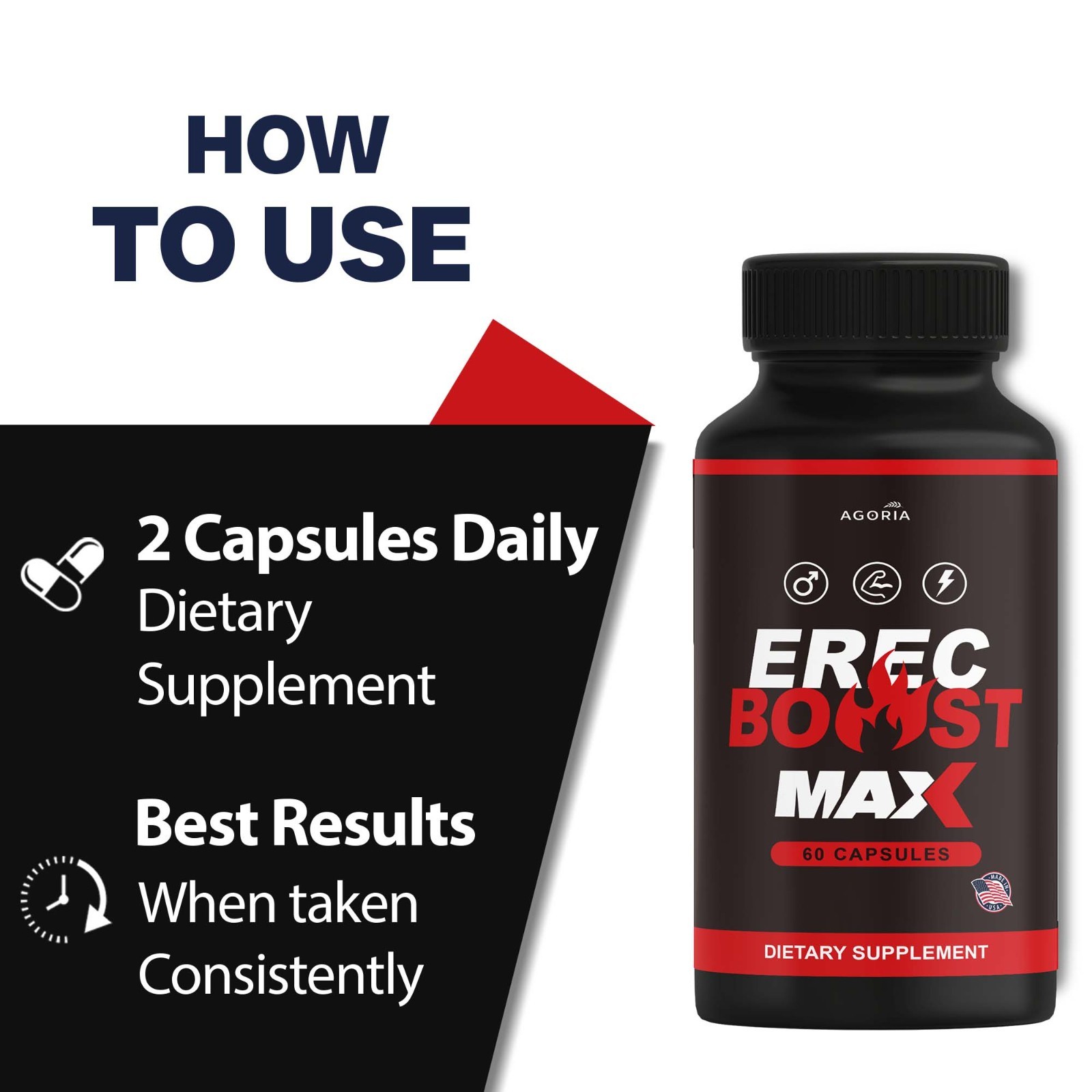 Erec Boost MAX Pills Erec Booster, Erec Boost High Drive (5 Pack)