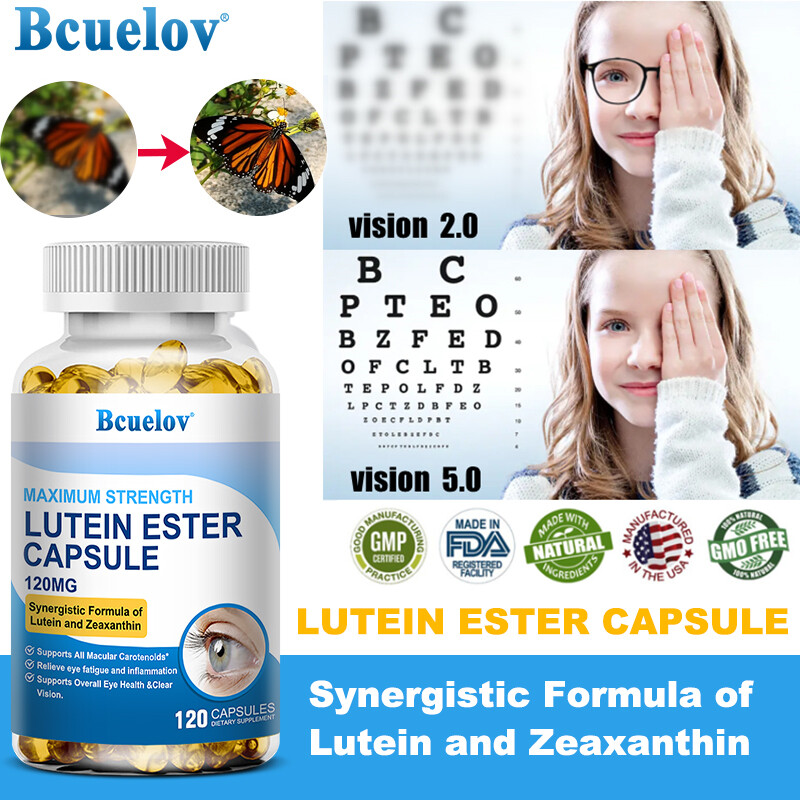 Lutein Esters Capsules 120mg Support Eye Healthy Visual Function Natural