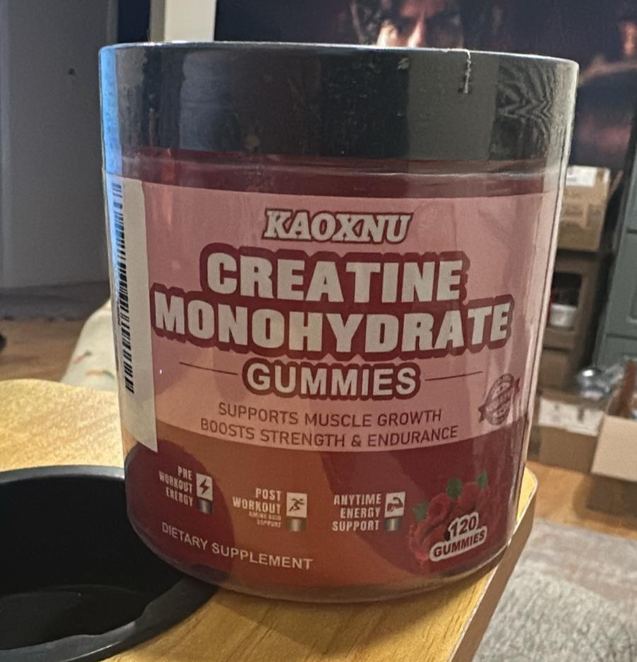 Creatine Monohydrate Gummies for Men& Women 120 CT, Sugar Free, Vegan 11/07/2026