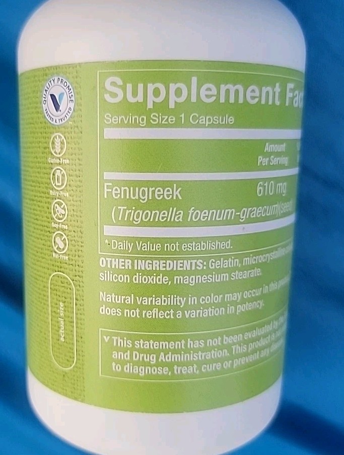 The Vitamin Shop Fenugreek Seed 610 mg Per Serving Ex3/26, 200 Capsules