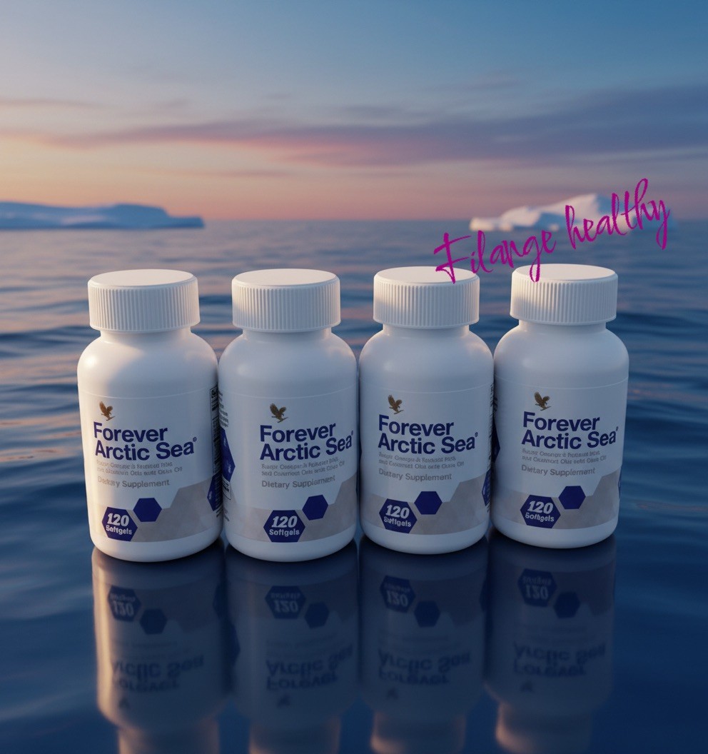 4 bottles of FOREVER ARCTIC SEA (120 Softgels ea) HALAL