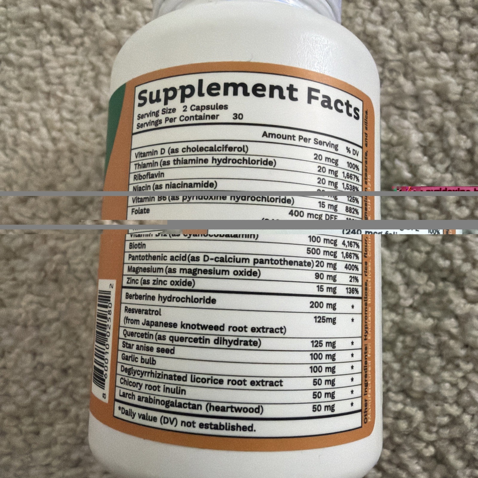 Emma Relief Dietary Supplement 60 Capsules Regularity Reduce Bloat