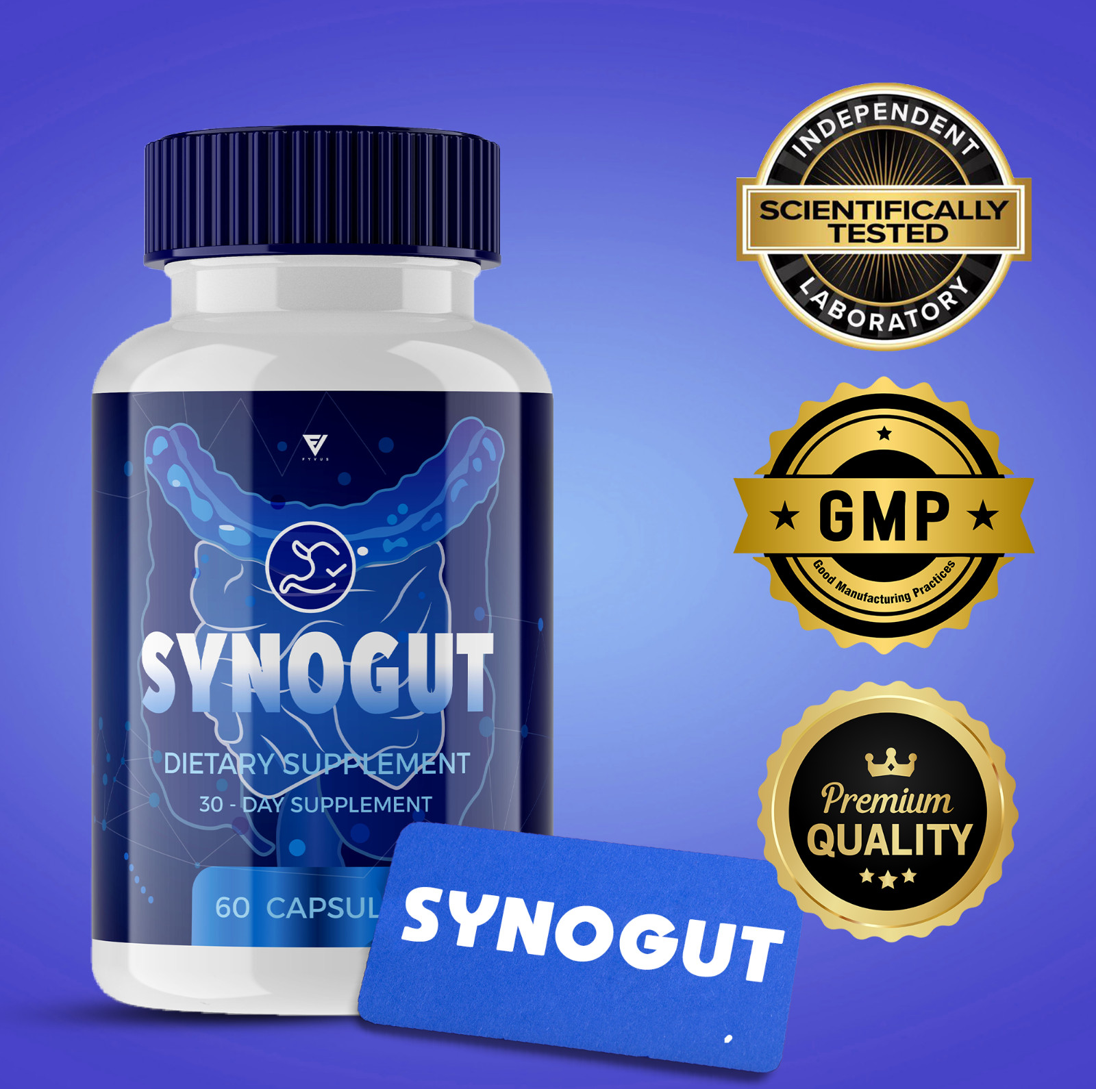 (2 Pack) Synogut Capsules Digestive Gut Support, Synogut Reviews (120 Capsules)