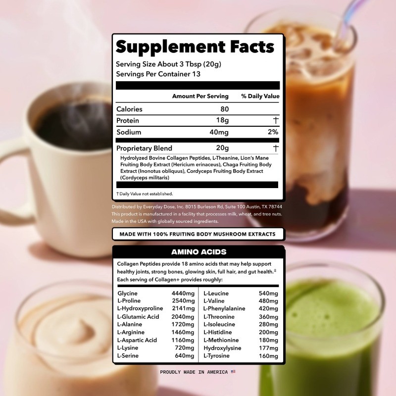 Everyday Dose Collagen Bag Powder – 9.33oz/ 13 servings