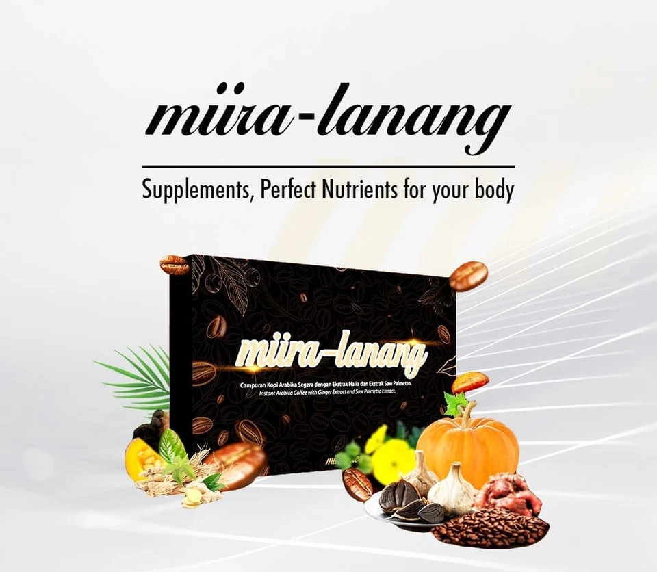 Miira Lanang coffee for men supports prostate and sexual health 30 sachets