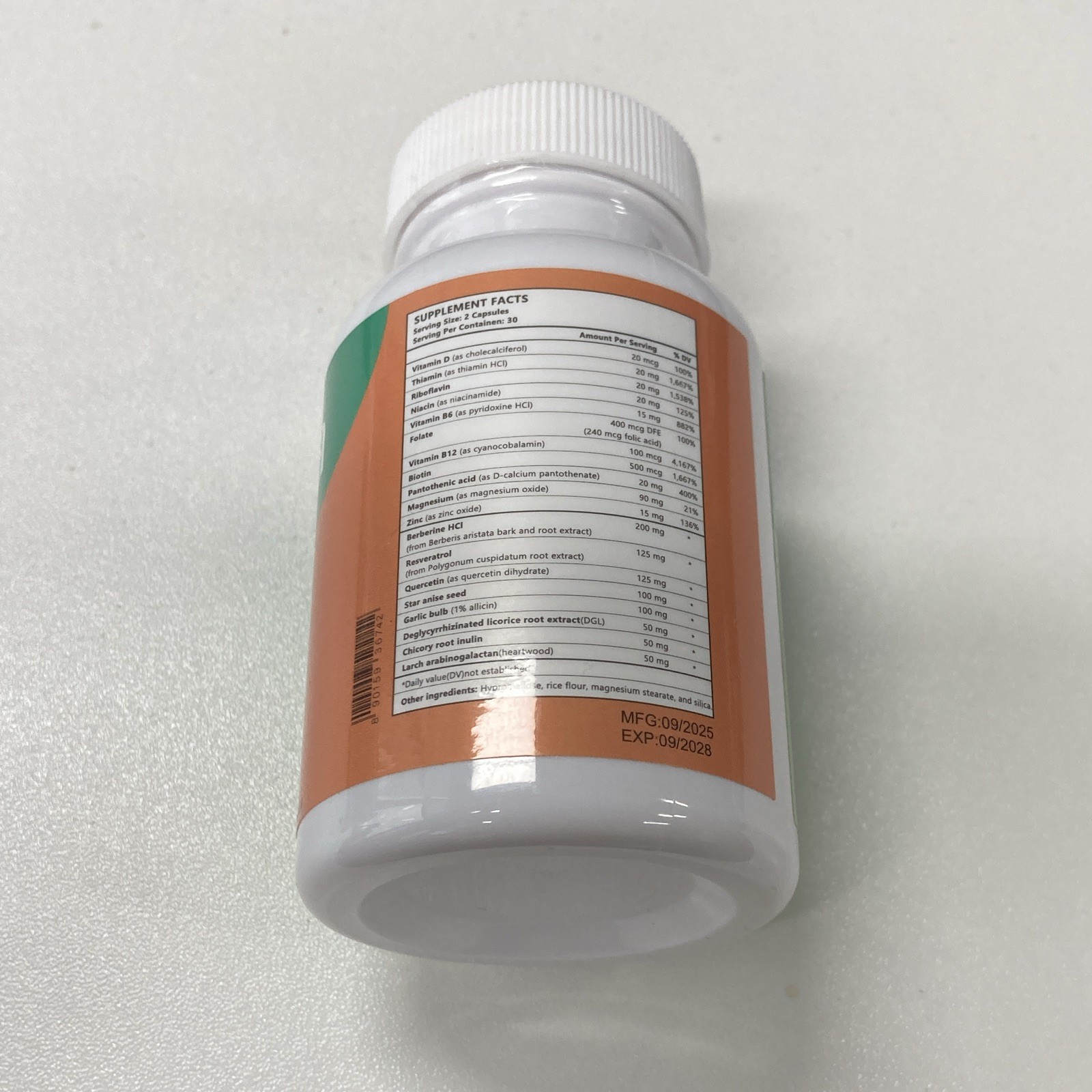 Emma Gut Support Capsules 60 Count Bloating & Gas Relief w/ Vitamin D & B6