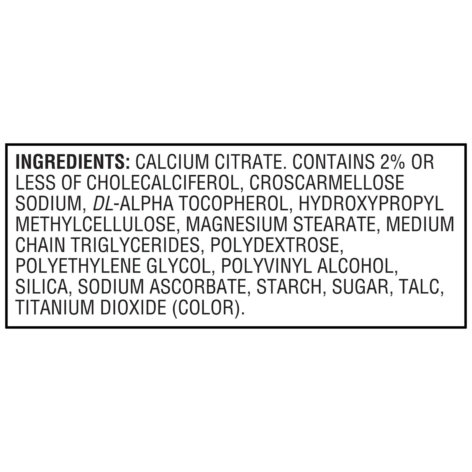 Equate Calcium Citrate + D3 Coated Tablets, 180 Count Bone & Joint Health Bone.+