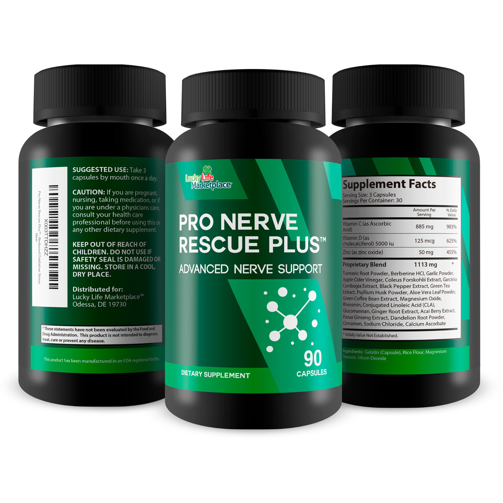 Pro Nerve Rescue Plus – Advanced Nerve Support Supplement – Promote Nerve Health