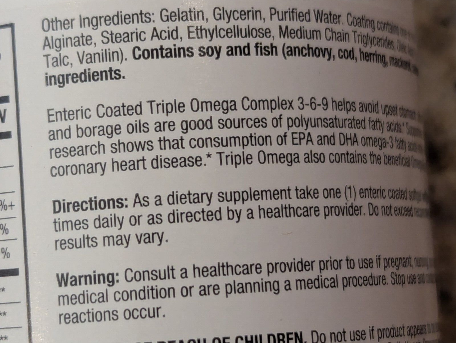 Leader Triple Omega 3-6-9 Supplement 60 Enteric Coated Softgels exp: 04/2026