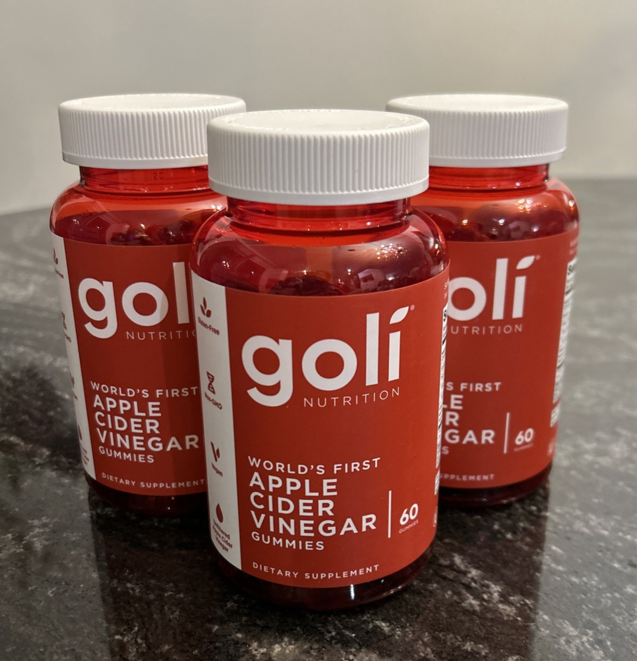 Goli Nutrition Apple Cider Vinegar Gummies Vitamin B9 B12 Detox 3 Pk Exp: 03/27