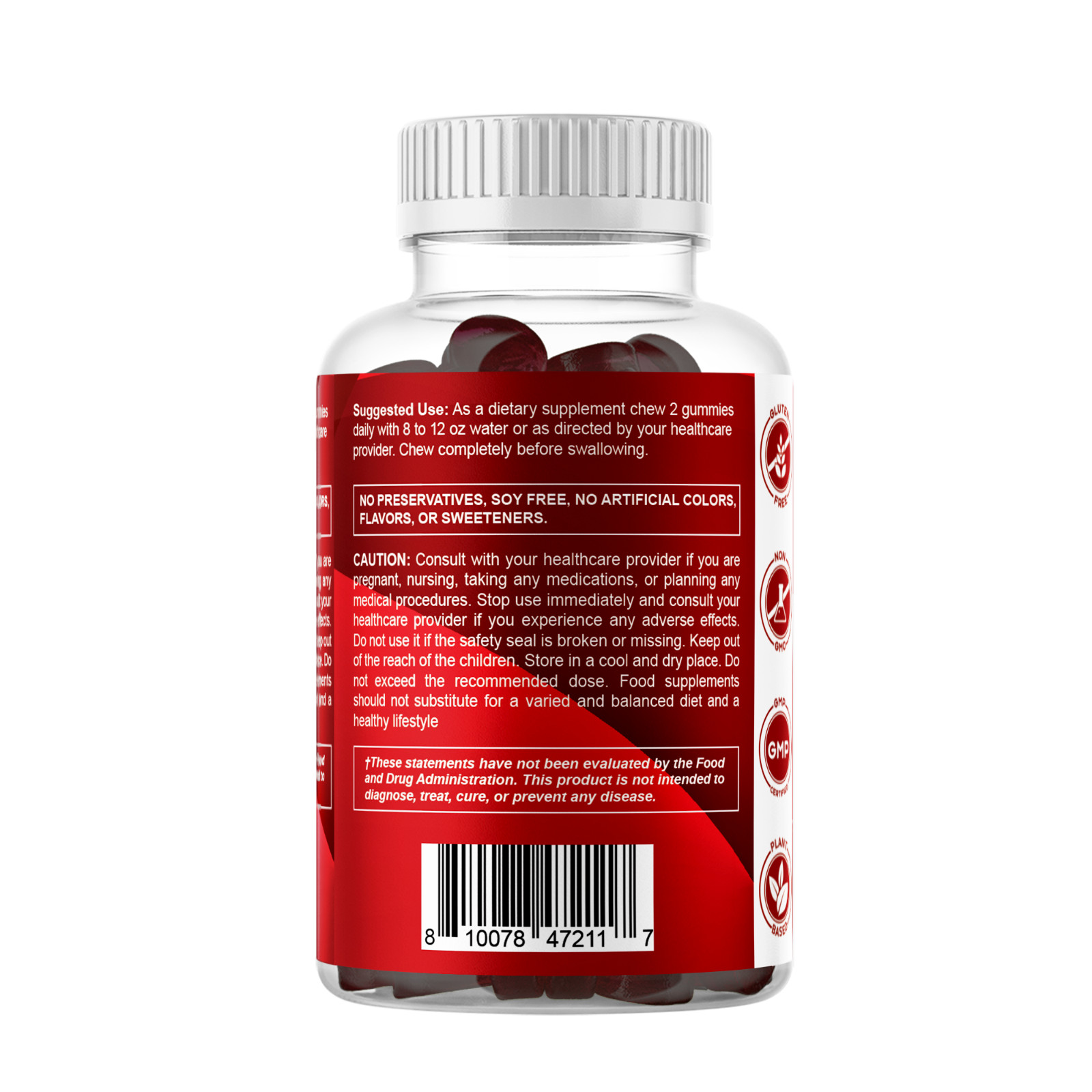 2 Pack Vitamatic Sugar Free Chromium Ceylon Cinnamon – 2000 mg -60 Vegan Gummies