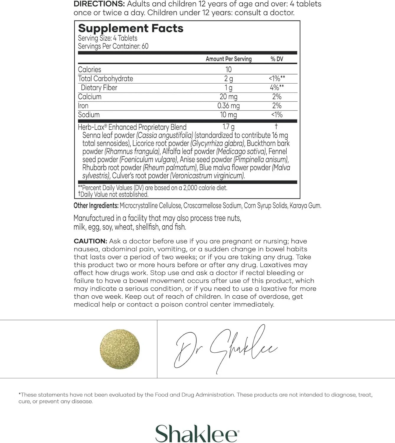 Herb-Lax® Gentle Laxative – Herbal Blend with Senna Leaf for Digestive Health