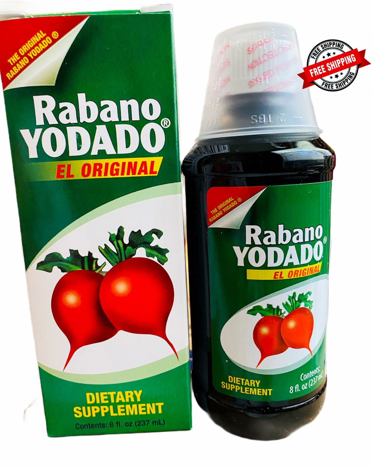 Rabano Yodado Liquid Dietary Supplement, El Salvador, 8 Fl Oz / 237 ml