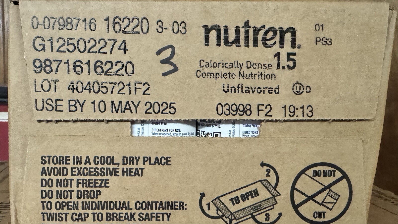 Nutren 1.5 Tube Feeding Formula Unflavored Formerly Vanilla 8.45 oz Carton 24 Ct
