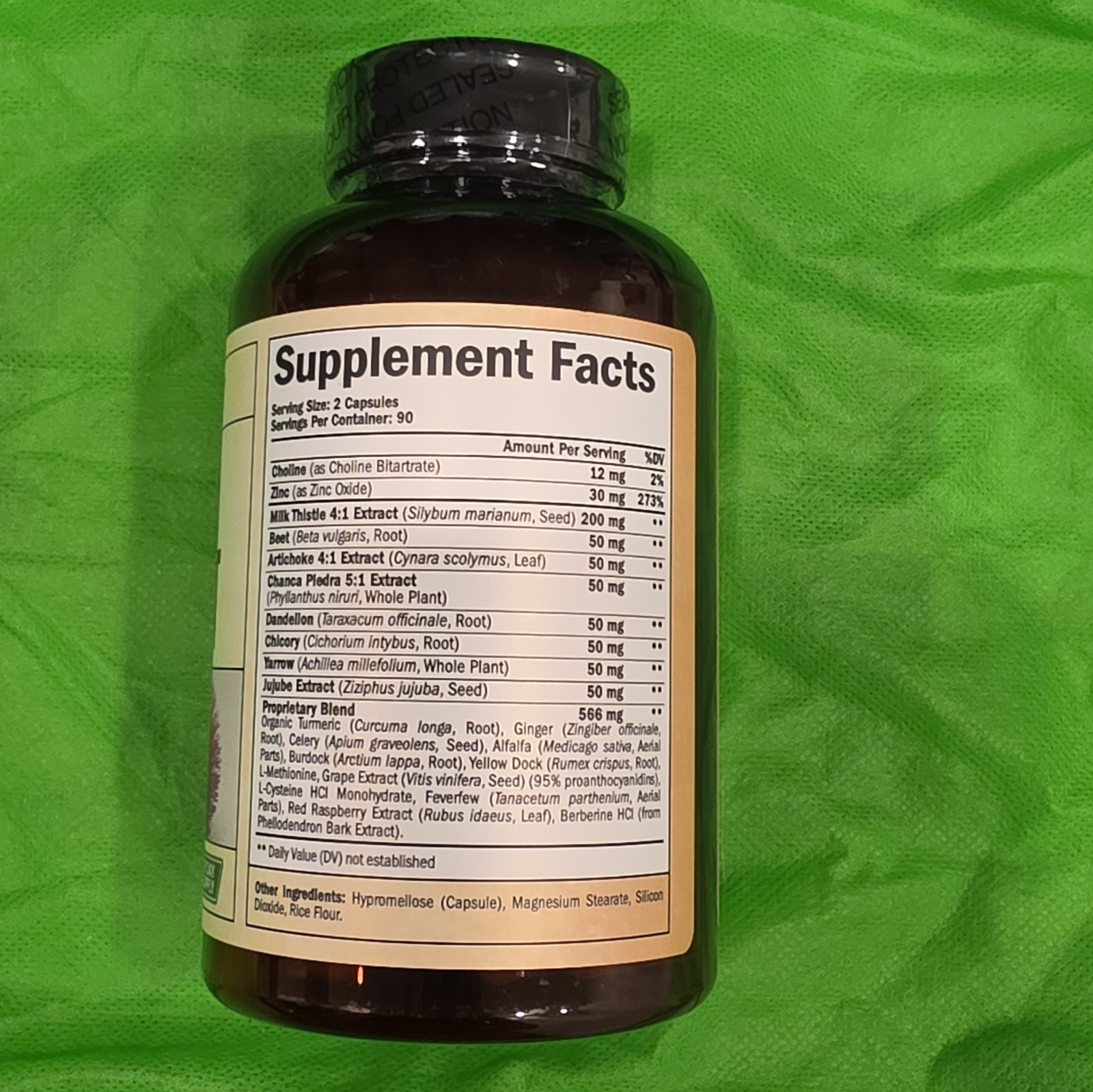 Vimerson Health Liver Support Detox Digestive Aid 180 Capsules Gluten-Free