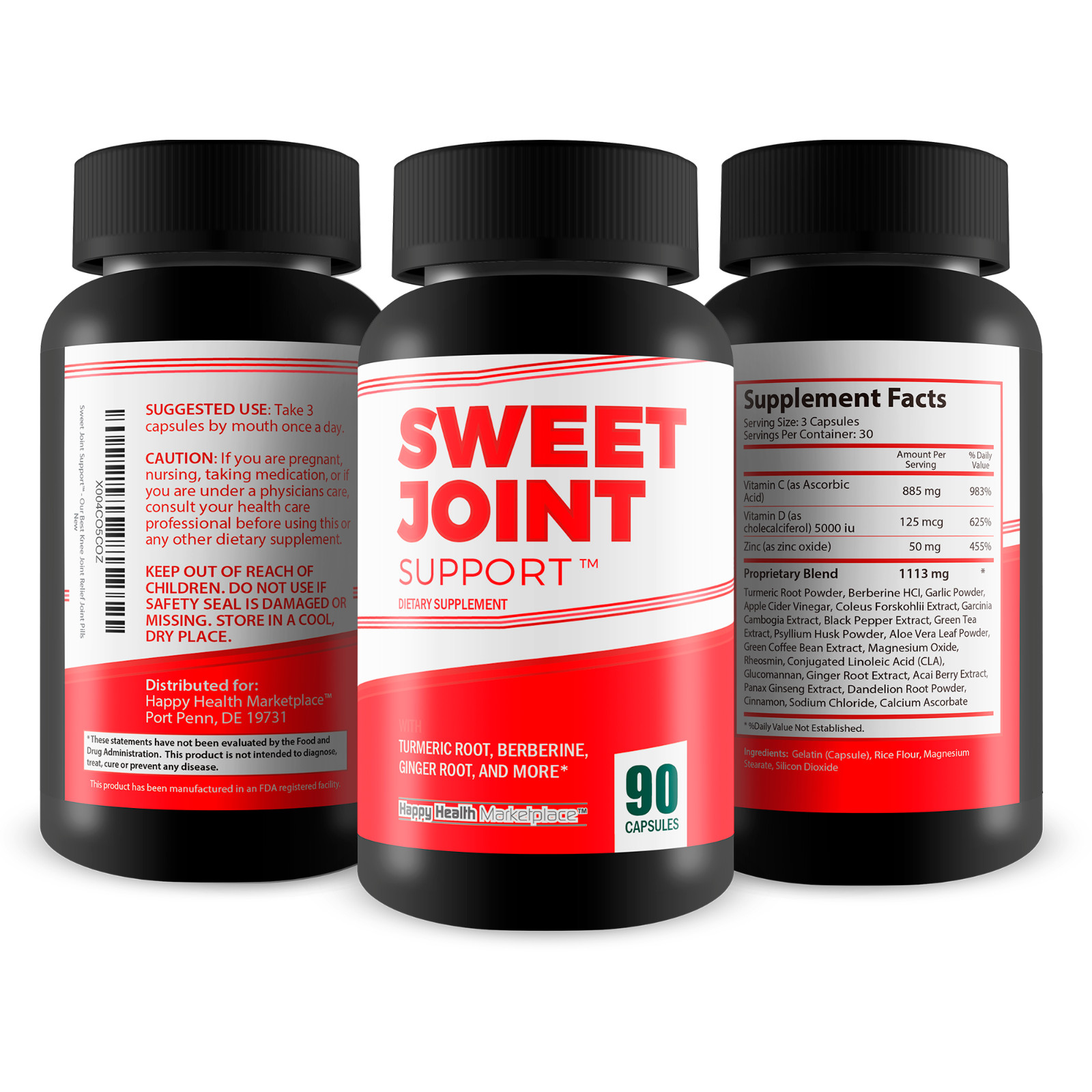 Sweet Joint Support – Our Best Turmeric Joint Support Supplement – Joint Pills