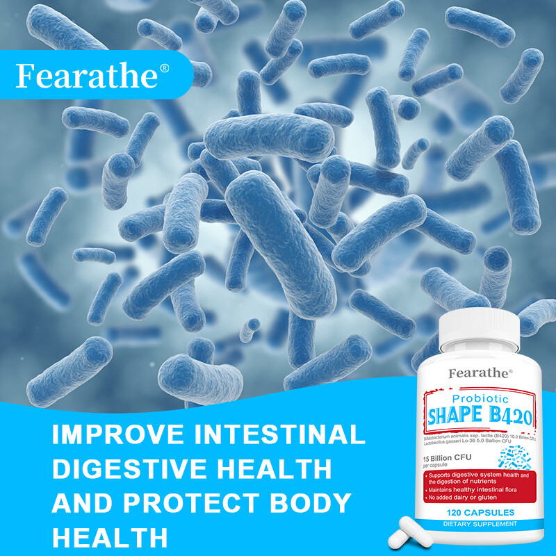 Shape B420 Probiotics, Supports Digestive Health and Metabolic Rate, Vegan