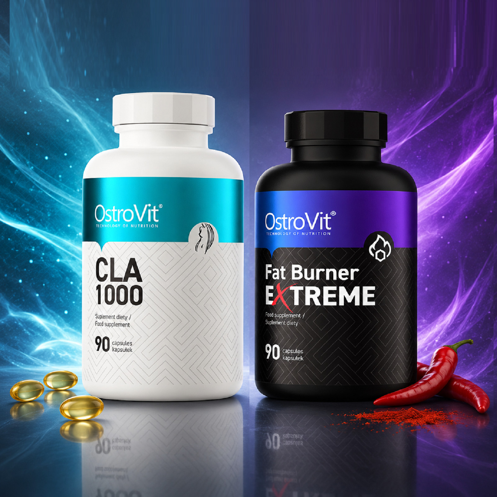 OSTROVIT FAT BURNER EXTREME + CLA 1000 – Appetite control Fat Burner Weight Loss