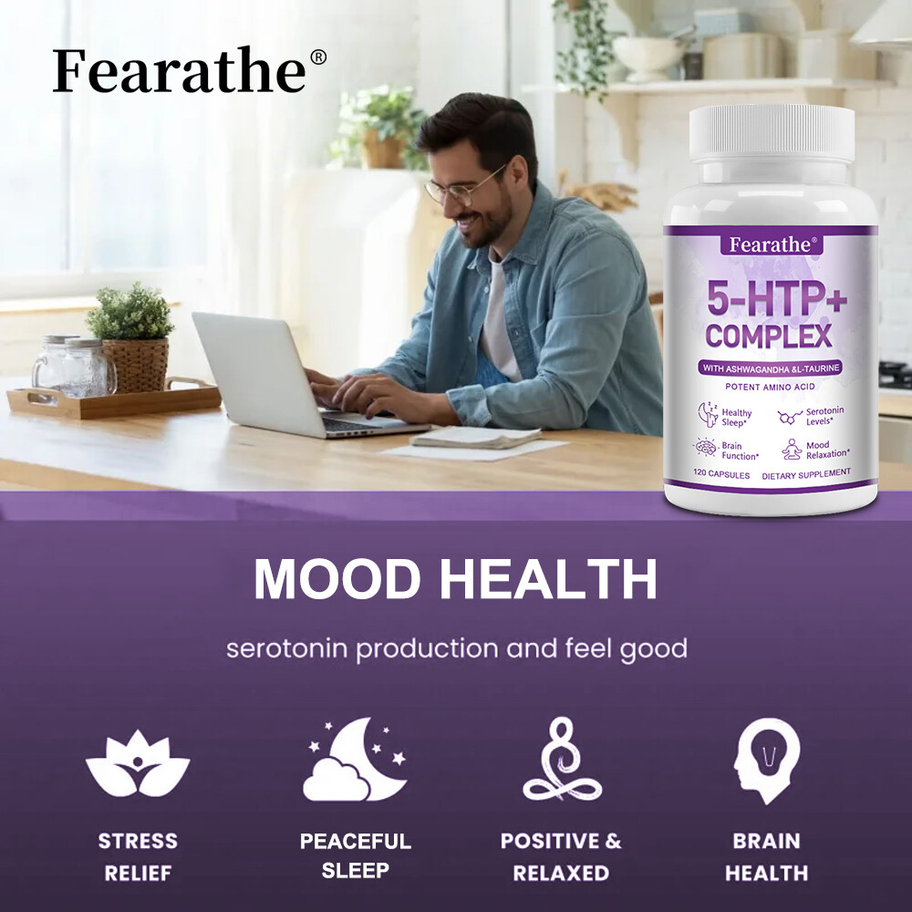 5-HTP Caps, Serotonin Support for Sleep and Stress, Supports Weight Loss, 5HTP