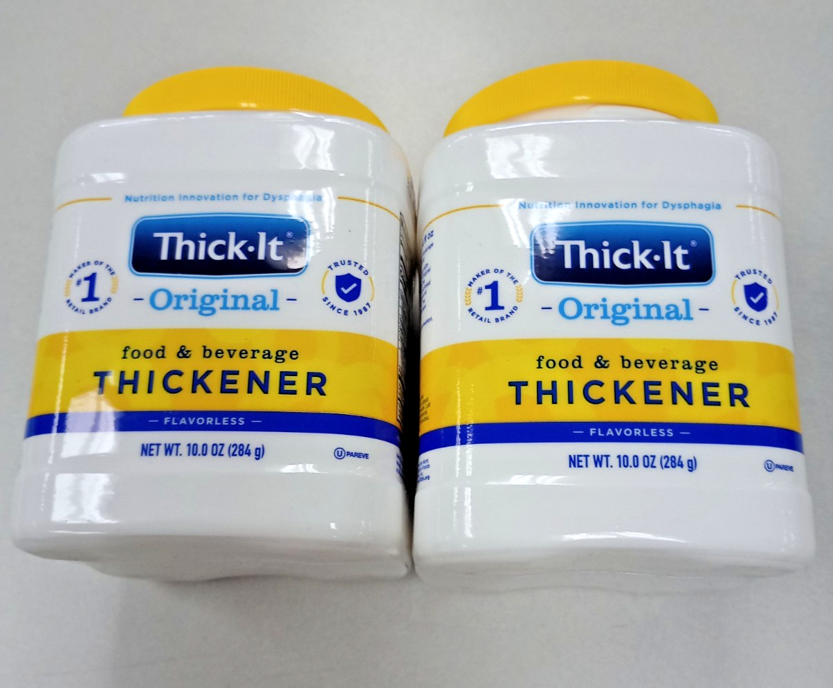 2 pack Thick-It Original Food & Drink Thickener Unflavored 10 oz. Canister