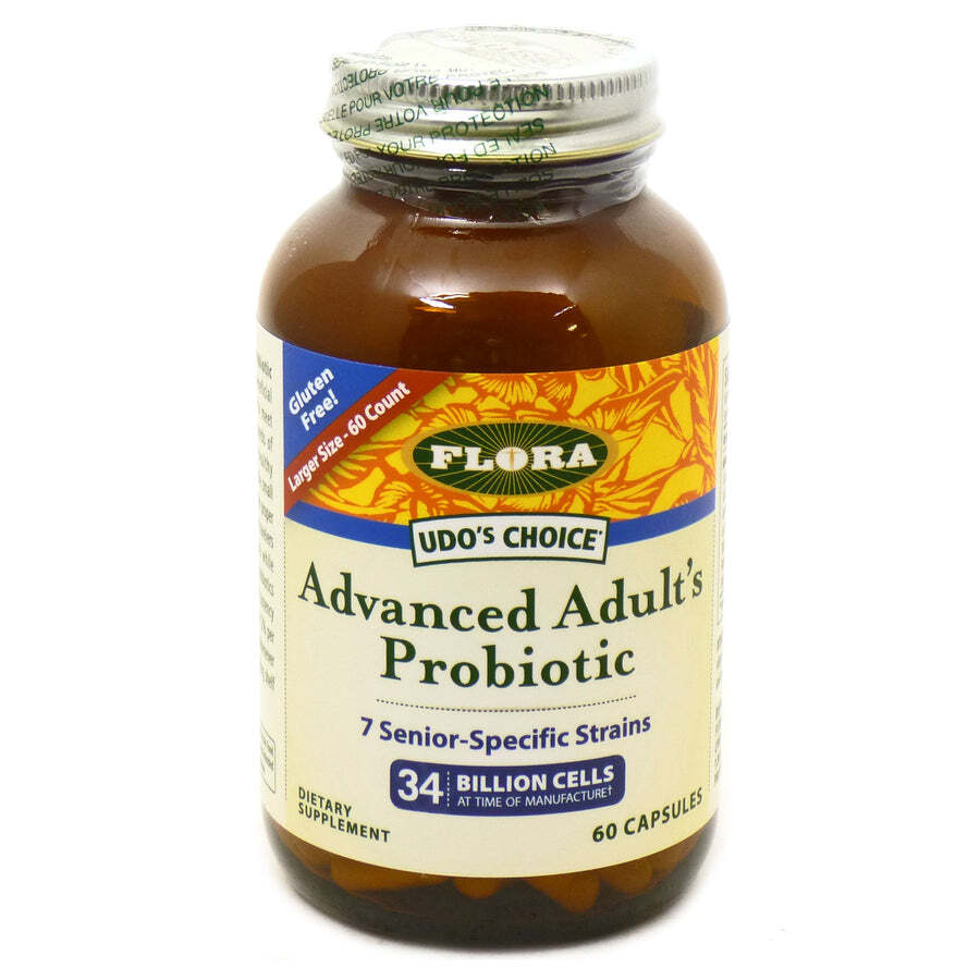 Flora Udo’s Choice Advanced Adult’s Probiotic Capsules Dietary Supplement 60 Ct