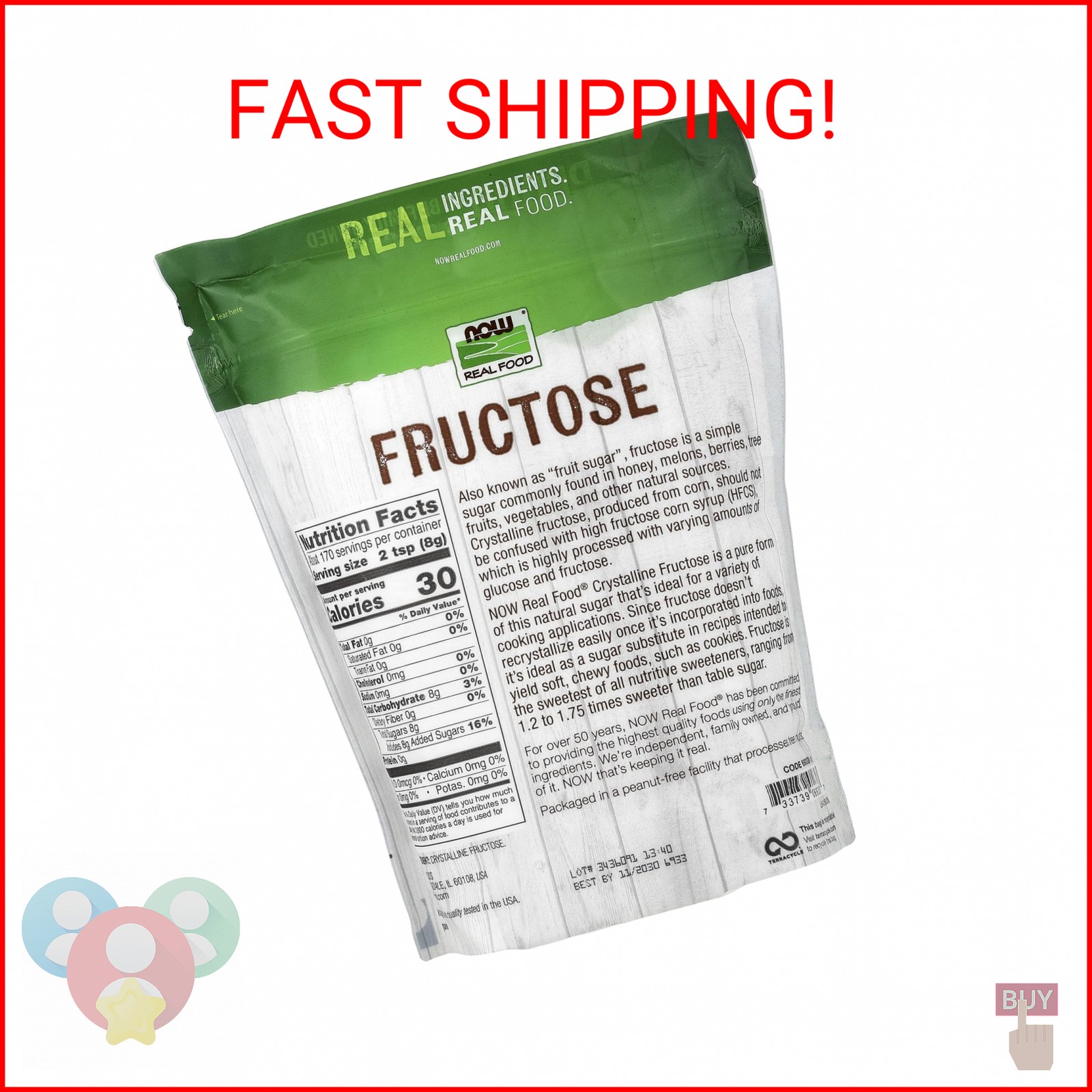NOW Foods – FRUCTOSE 3 LB
