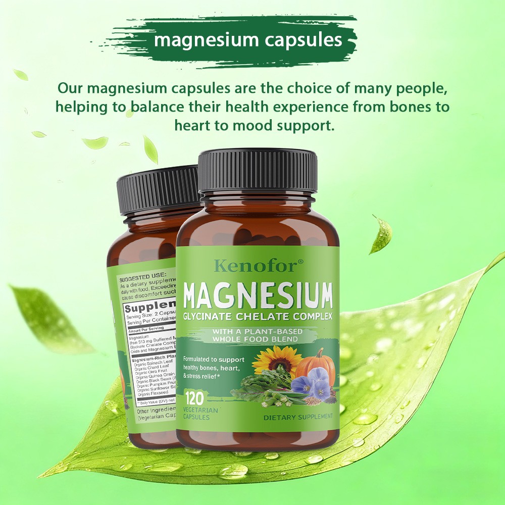 Magnesium Glycinate 200 Mg Per Serving Chelated High Absorption Gentle Stomach