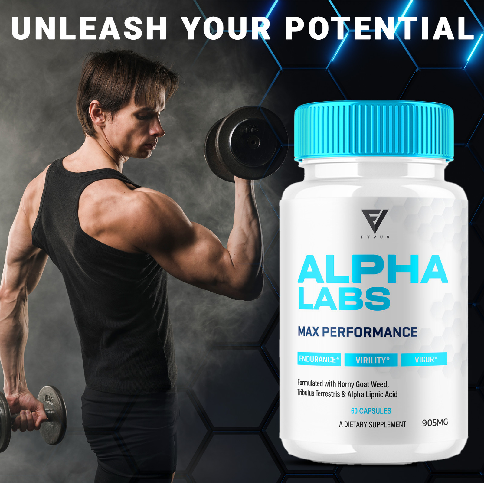 (2 Pack) Alpha Labs Max Performance Supplement AlphaLabs Pills (120 Capsules)