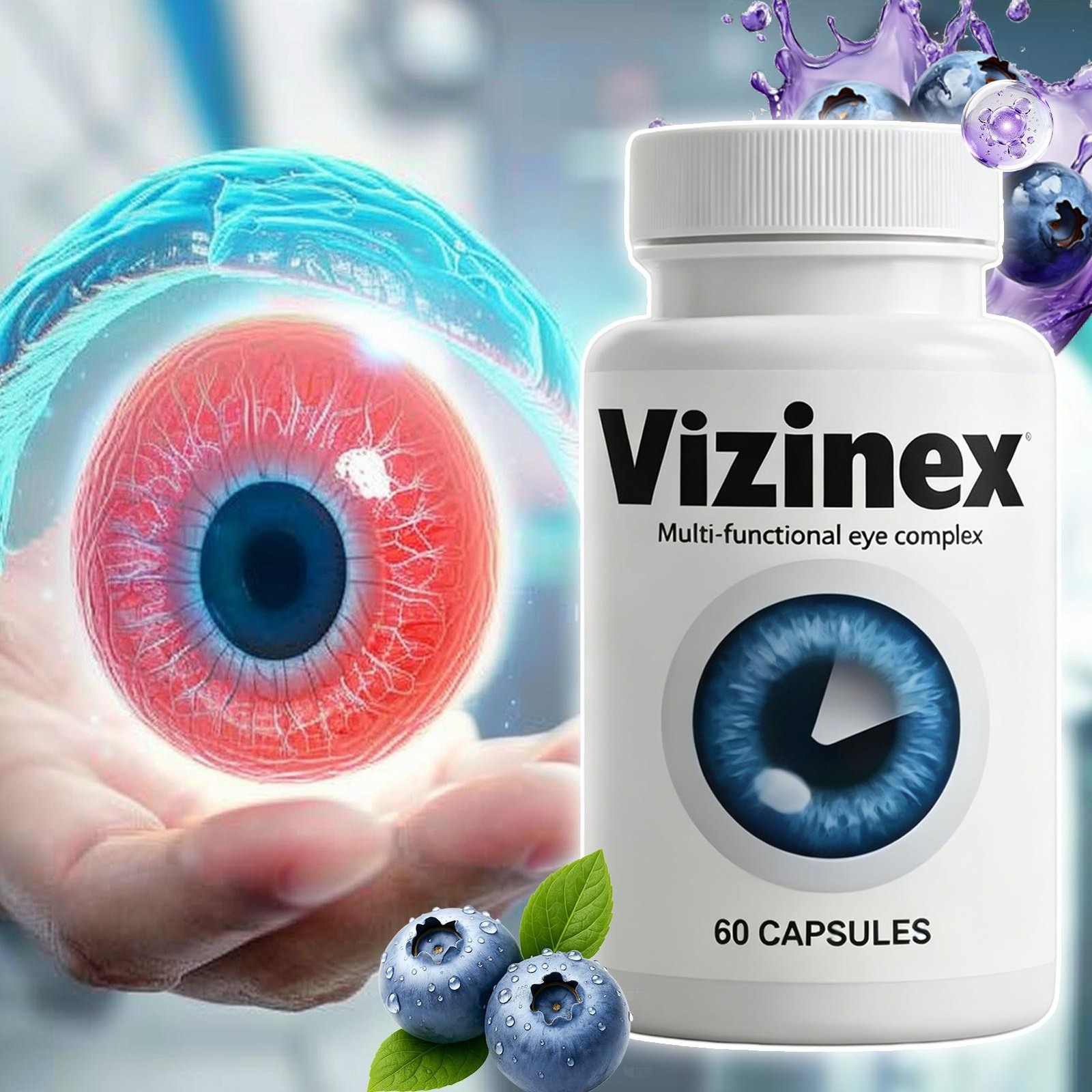 Vizinex Capsules, Premium Vision Support Formula for Eye Health Pills