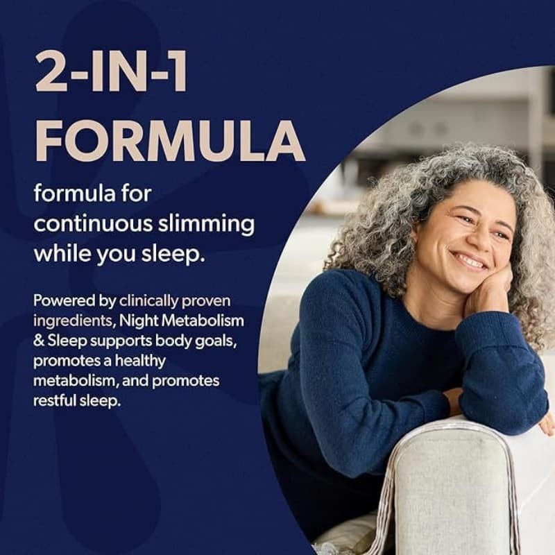 With A Fat-burning Metabolism & Sleep Night Metabolism 60 Capsules Night Bioma