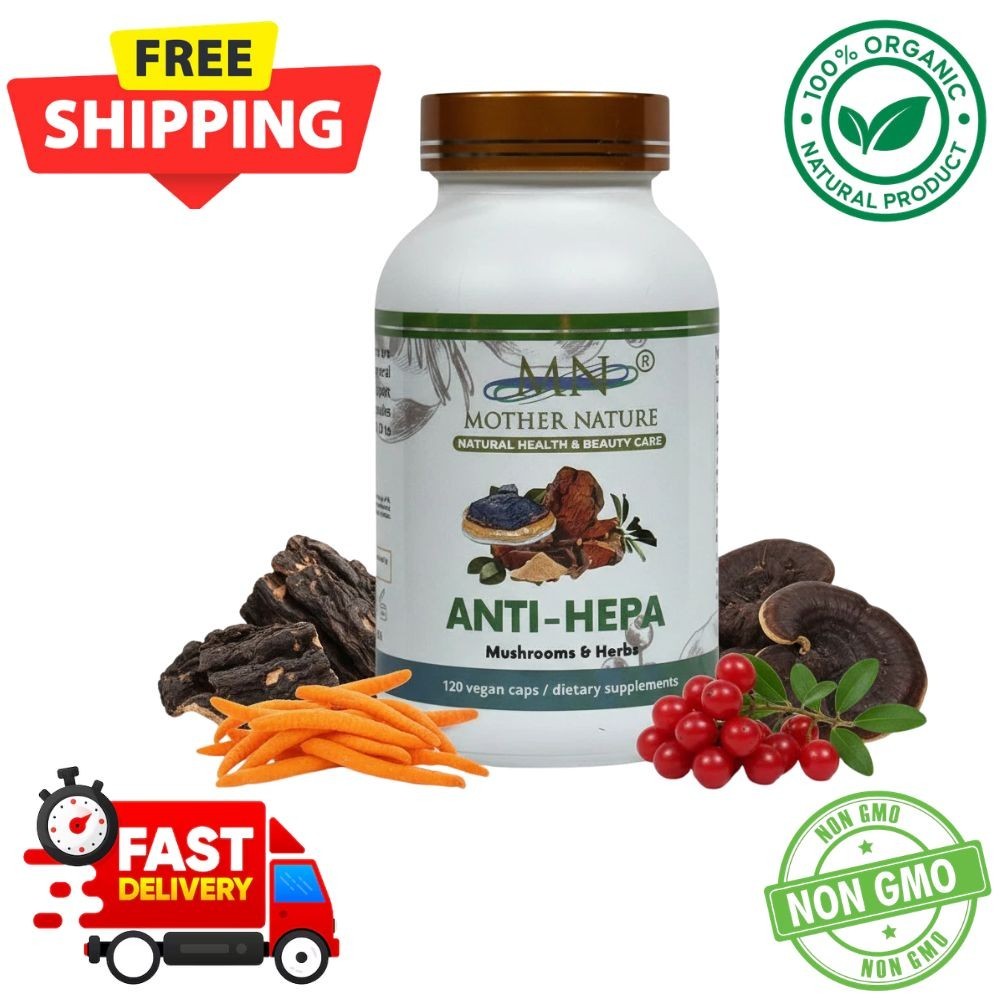 Organic Chaga Cordyceps Black Hoof Schisandra Mushrooms & Herbal Blend 120 Caps