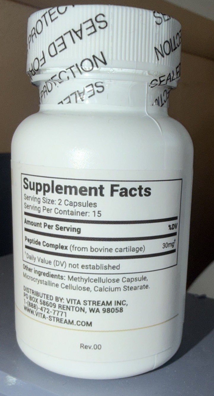 Cartesyl – Cartilage Peptide Bioregulator 30Capsules – Free Shipping New Ship