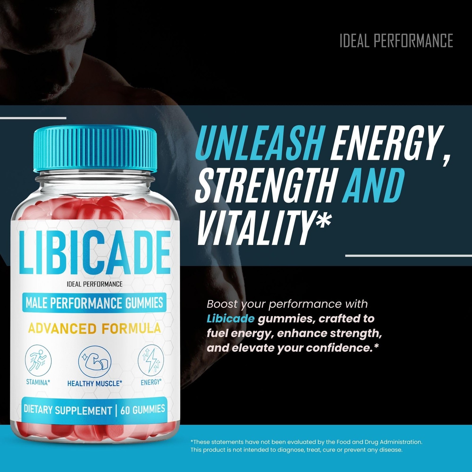 Libicade General Wellness Supplement – 180 Gummies (3 Pack)
