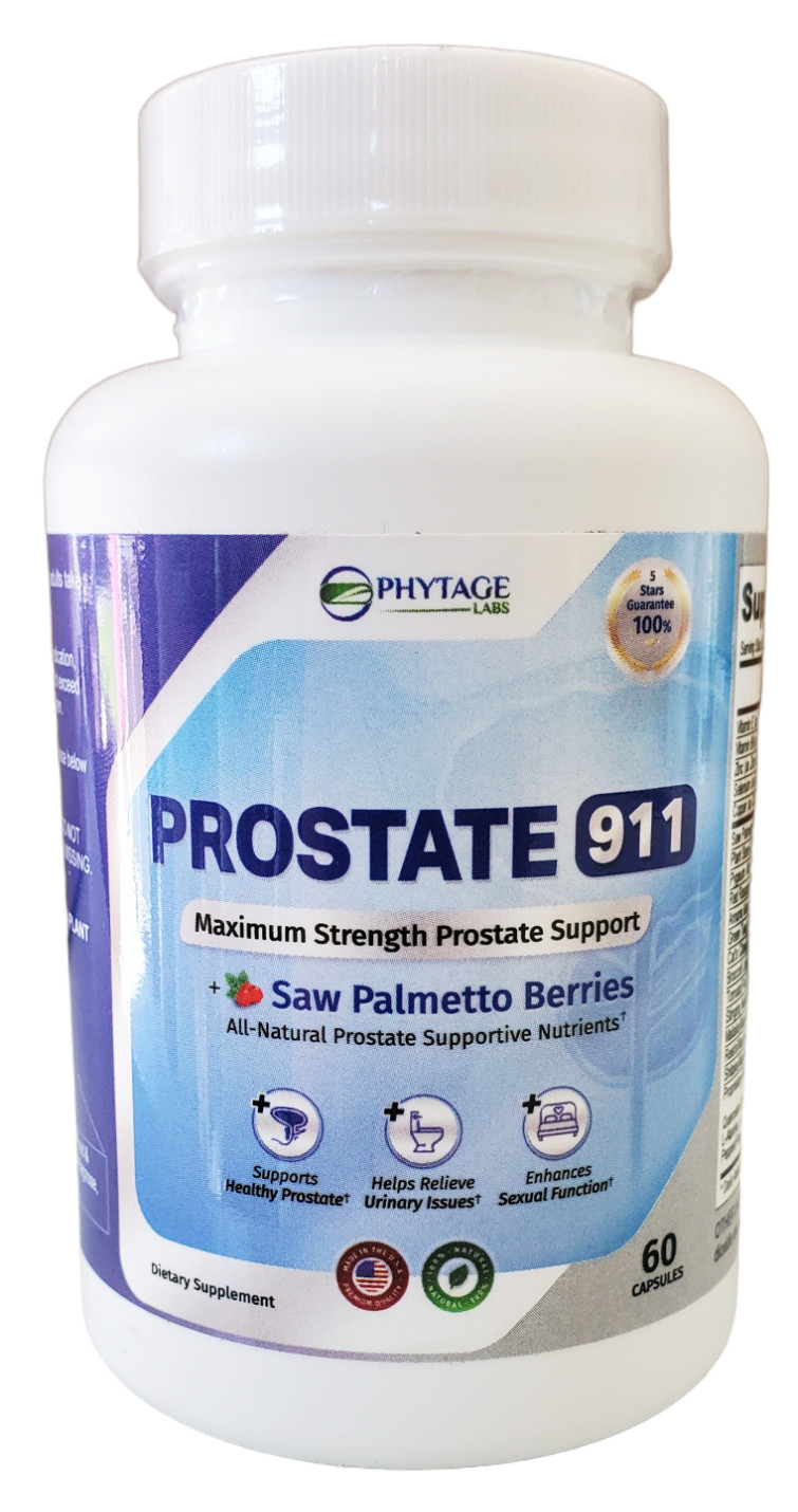 PROSTATE 911 Max Strength Support Relieve Urinary Health Enlarged Flow NATURAL