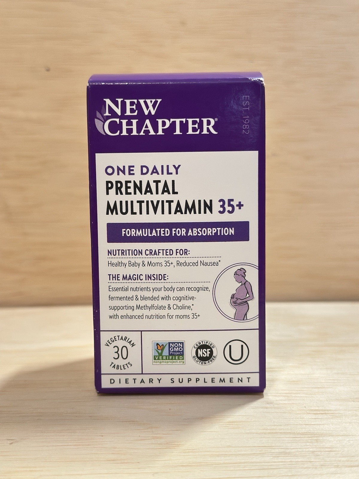 Chapter One Daily Prental Multivitamin 35+ Supplement – 30 Veggie Tabs Exp 2/27