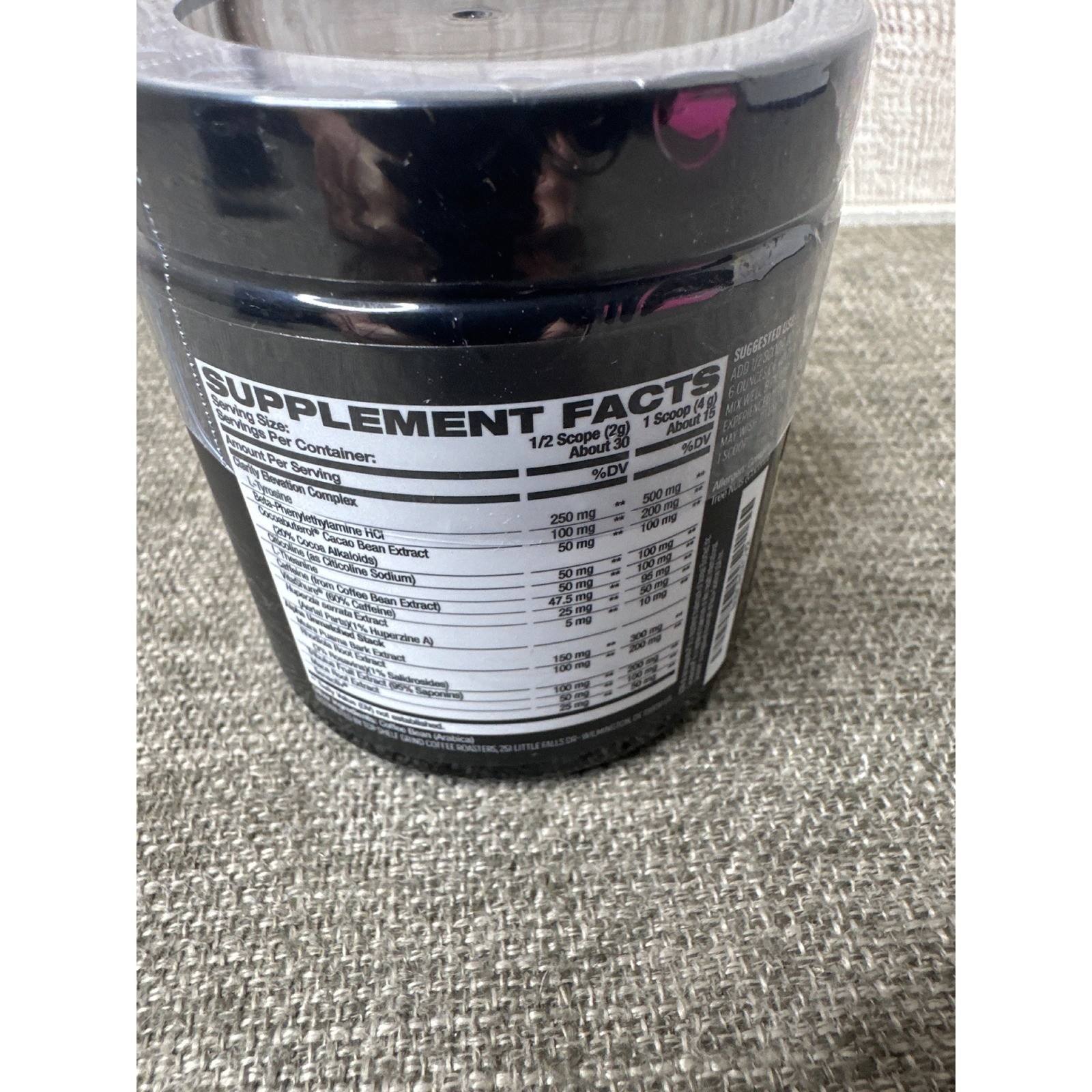 Top Shelf Grind Alpha Grind Coffee Focus Supplement 2.1oz New Sealed 09/2027