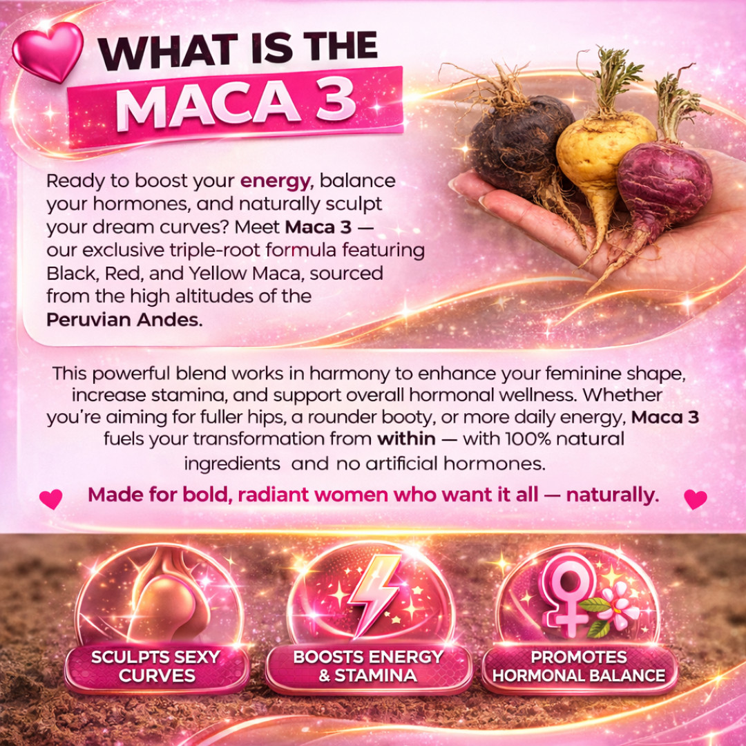 MACA ROOT PILLS for WOMEN :GET BIGGER BUTT, THIGS & WIDER HIPS – FAST RESULTS