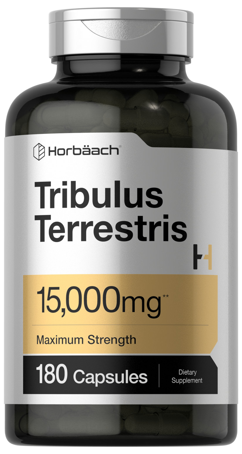Tribulus Terrestris for Men 15,000mg | 180 Capsules | Gluten Free | by Horbaach