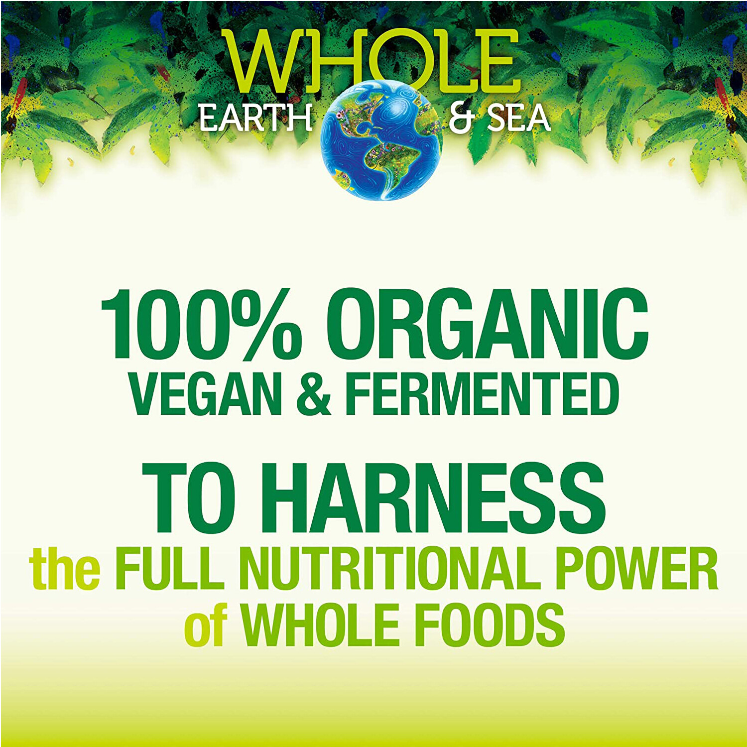 Natural Factors Whole Earth & Sea Fermented Organic Greens,Tropical,23.3 Oz