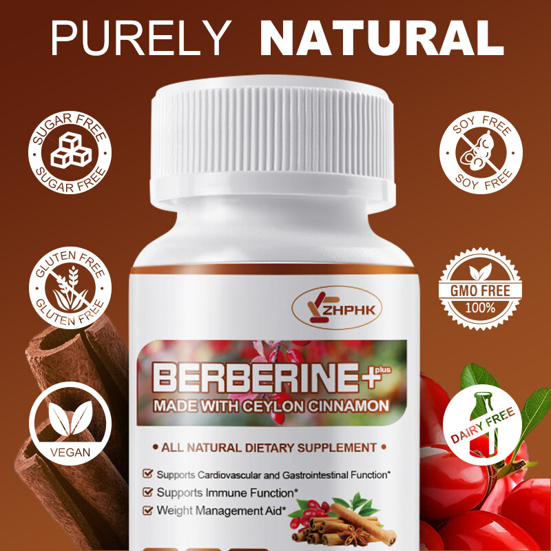 Premium Berberine HCL Extract 1200mg,Cardiovascular&Blood Sugar Support