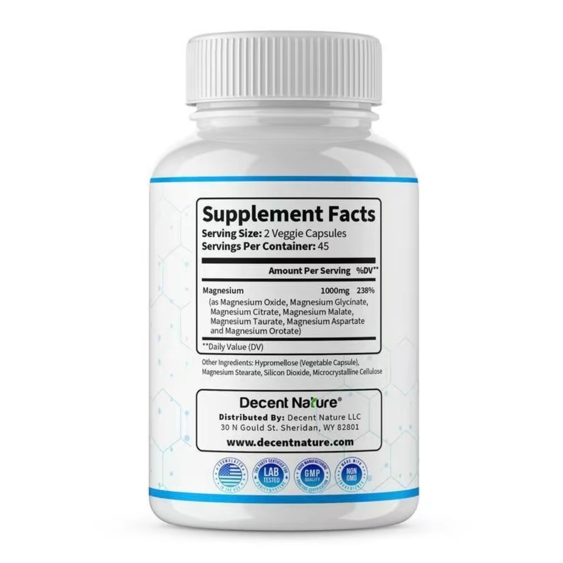 Magnesium Complex 7 Elemental Magnesium Supplement 1000mg – Magnesium Glycinate