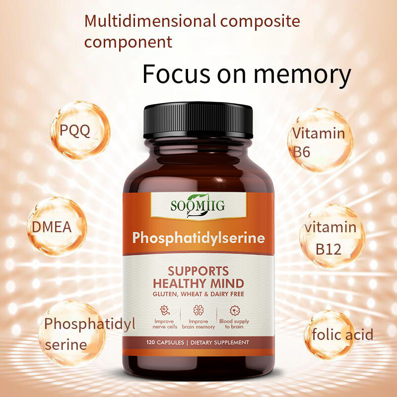 Soomiig Phosphatidylserine 120mg, 120 Capsules, Soy Free