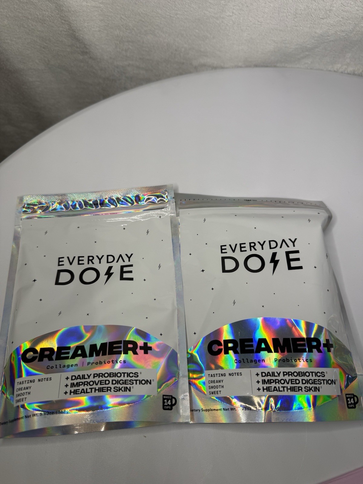 Everyday Dose Creamer + Collagen + Probiotics 5.9oz 168g 14 Serving Lot Of 2